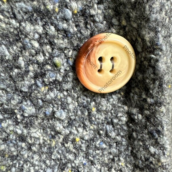 Alpha Massimo Rebecchi EUR 42 Blue Merino Wool & Alpaca Button Coatigan - Picture 7 of 7